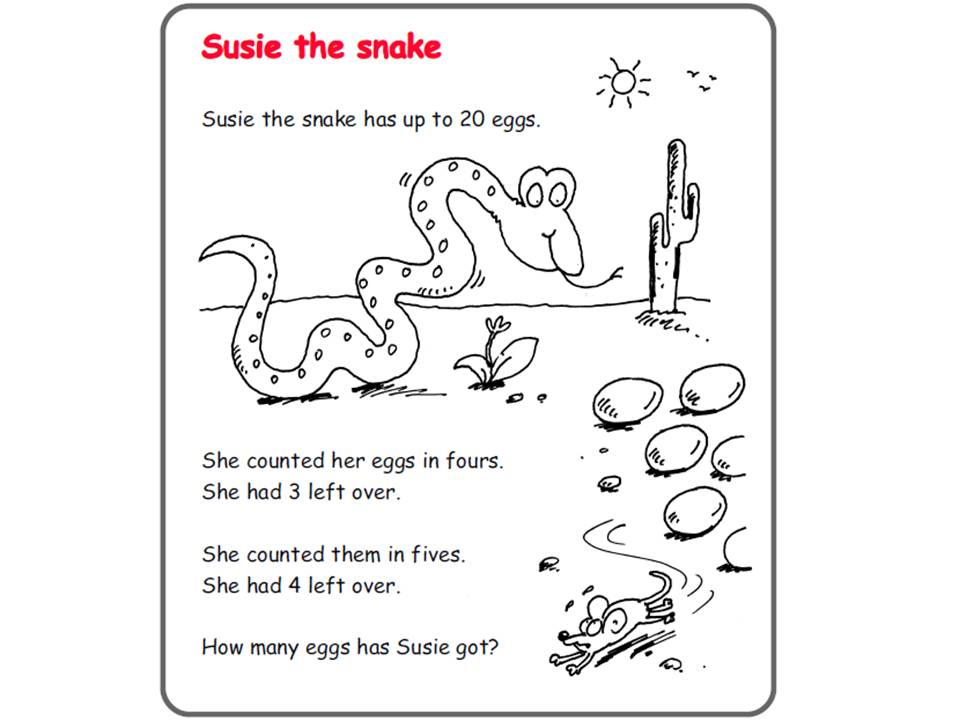 Image result for susie the snake maths problem